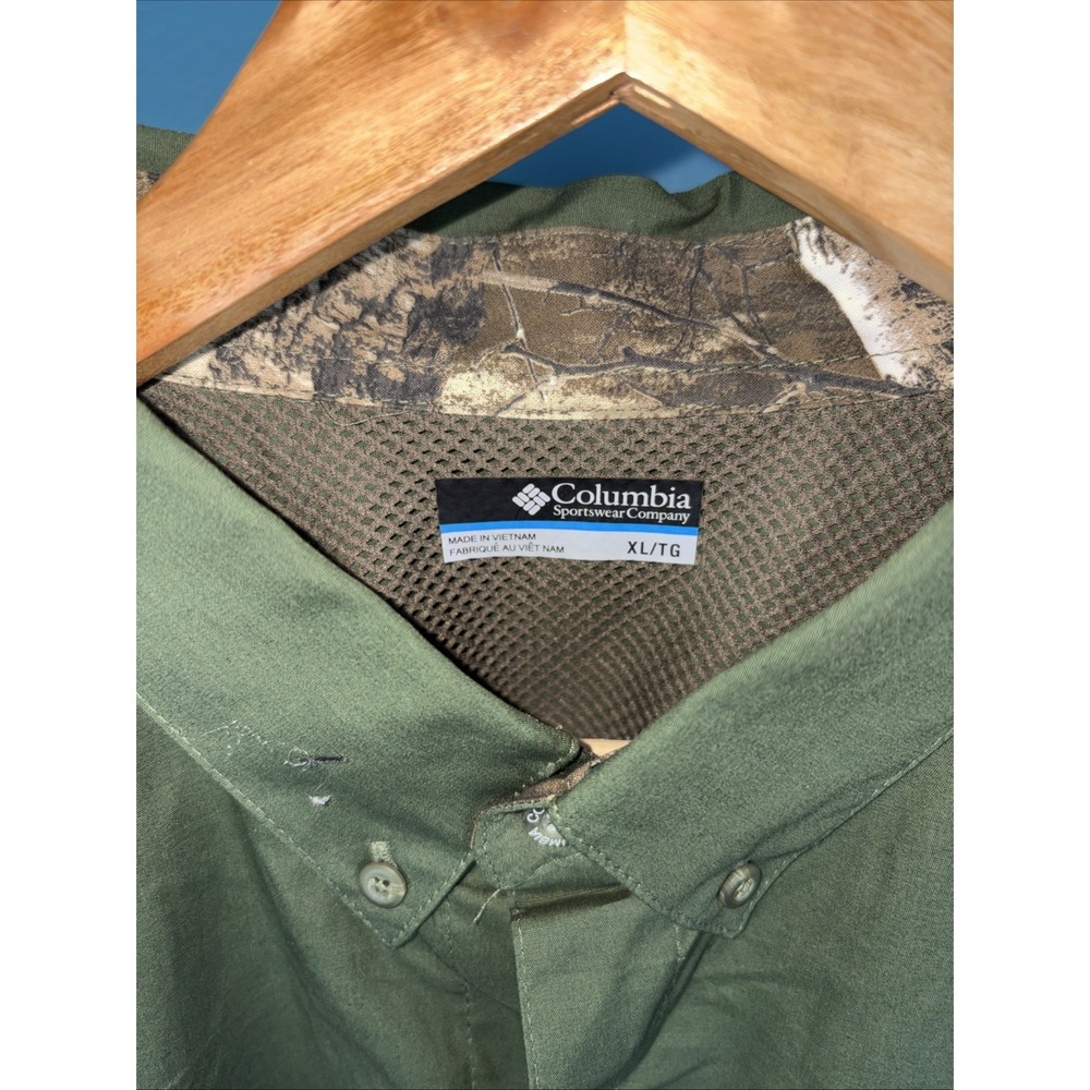 Columbia PHG Real Tree Short Sleeve Hunting Shirt Size XL Gorpcore - Picture 3 of 8